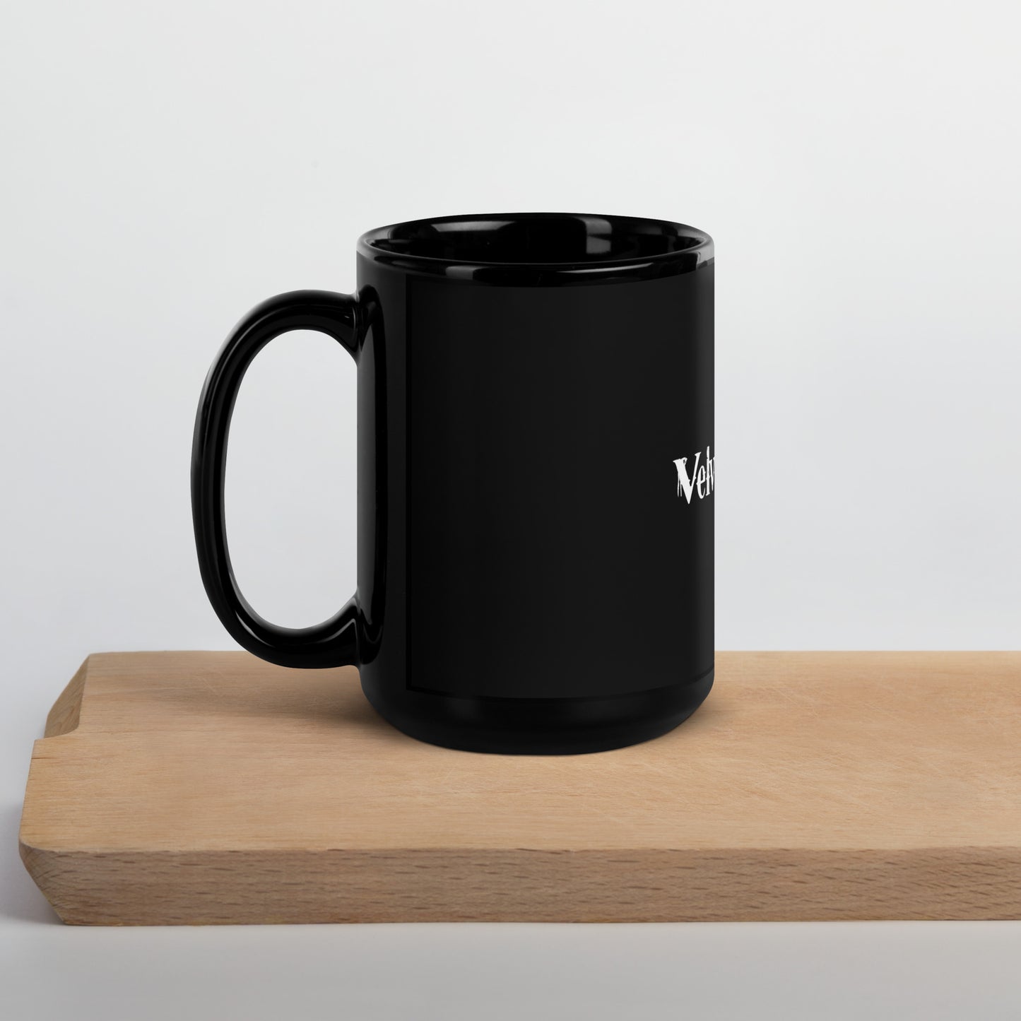 Velvet Hammer Black Glossy Mug
